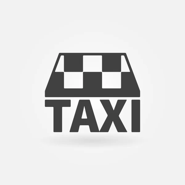 Значок вектора такси или логотип — стоковый вектор