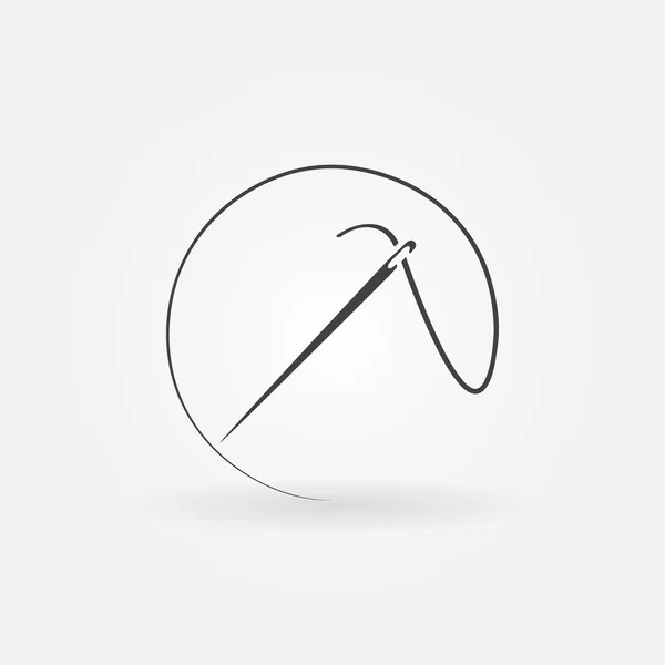 Needle vector icon or logo — Stock Vector