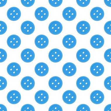 Düğmeleri ile yapılan mavi seamless modeli