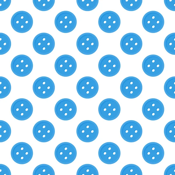Blauwe naadloze patroon gemaakt van knoppen — Stockvector