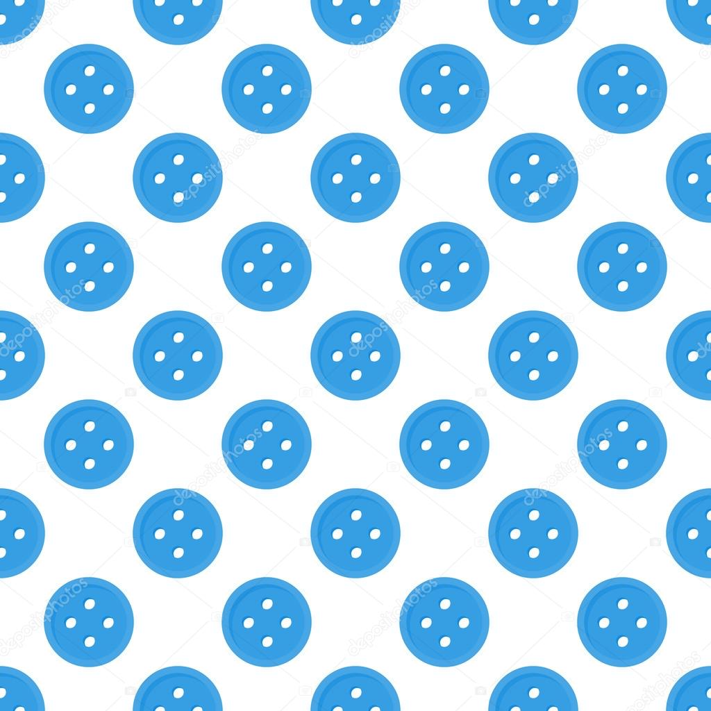 Blue seamless pattern made of buttons