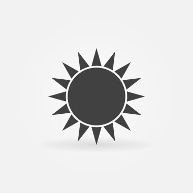 Kara güneş logo veya simgesi
