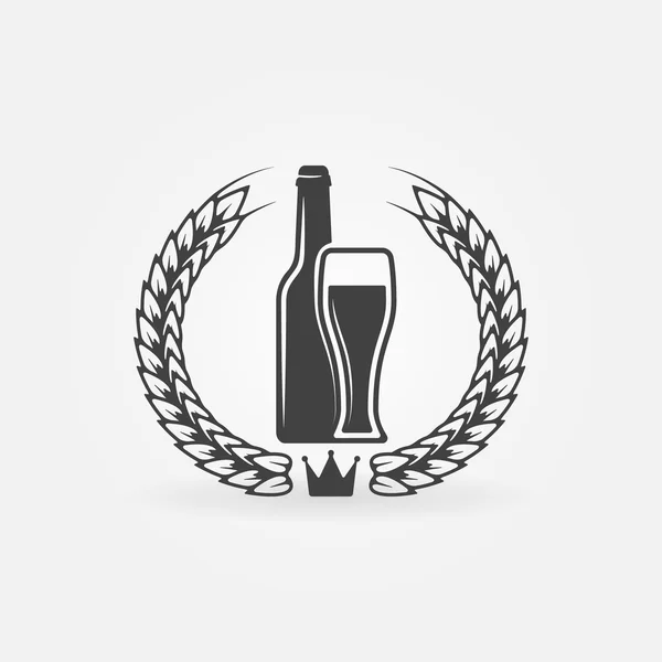 Miglior logo o etichetta della birra — Vettoriale Stock