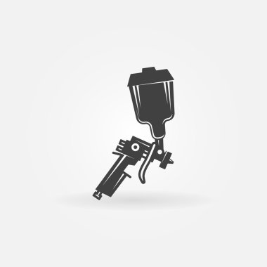 Spray gun vector icon clipart