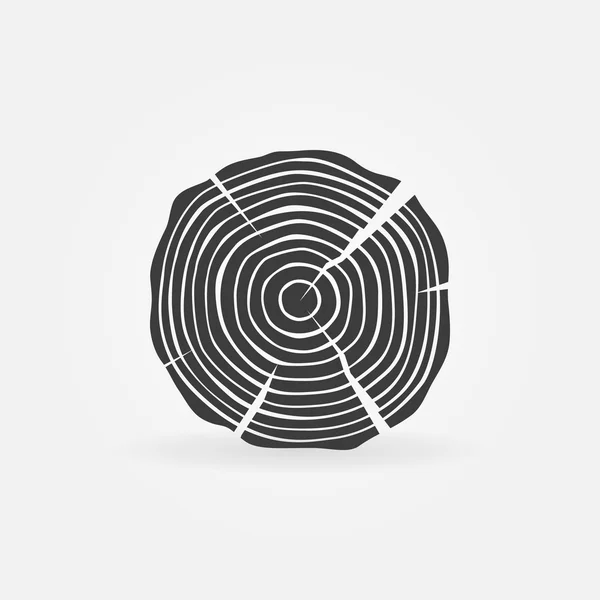 Icône bois ou logo scierie — Image vectorielle
