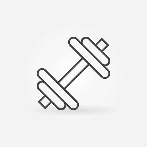 Hantelsymbol oder Logo — Stockvektor