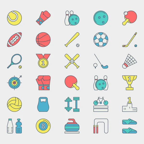 Sport bright icons — Stock Vector