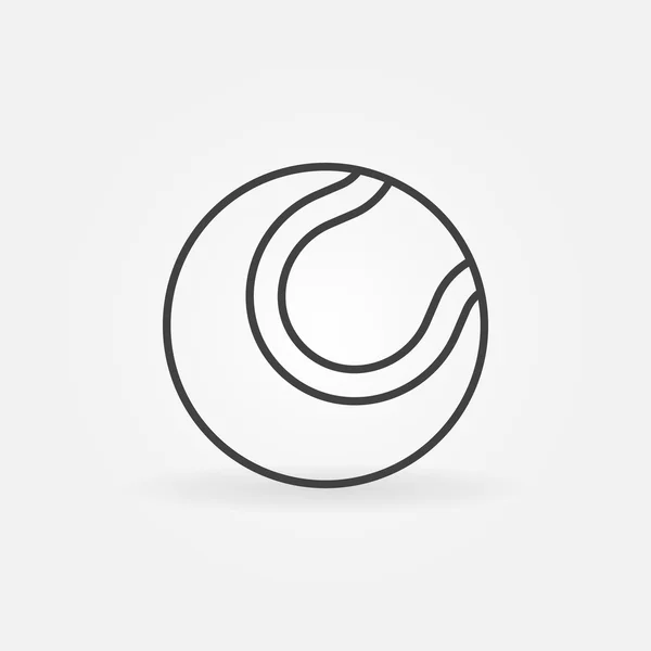 Tennis bal pictogram of logo — Stockvector