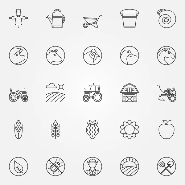 Farm icons — Stock Vector