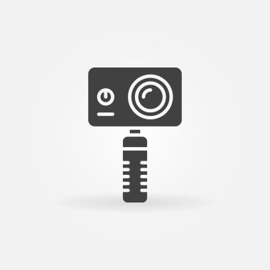 Eylem kamera monopod üzerinde