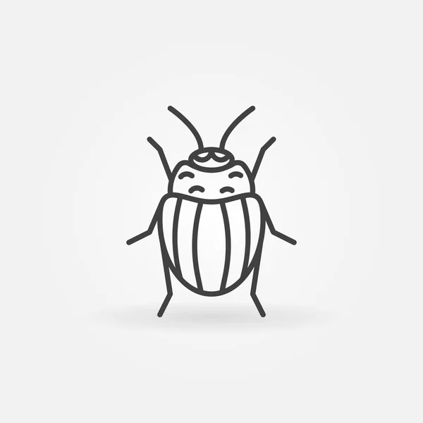 Logo de pomme de terre ou Colorado bug — Image vectorielle