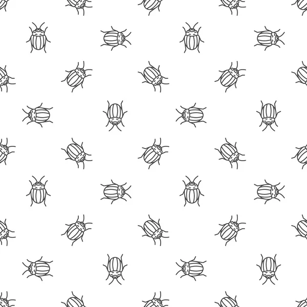 Colorado bugs naadloze patroon — Stockvector