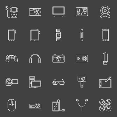 Becerikli alet Icons set