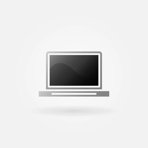 Icône ou logo de l'ordinateur portable — Image vectorielle