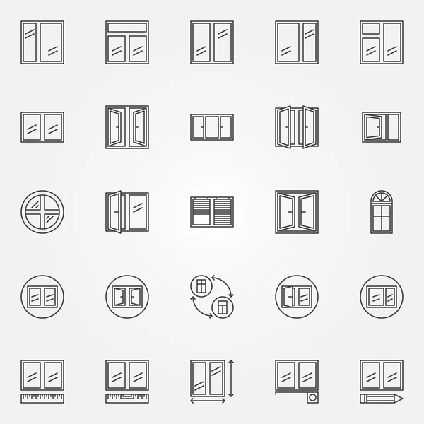 Window icons — Stock Vector