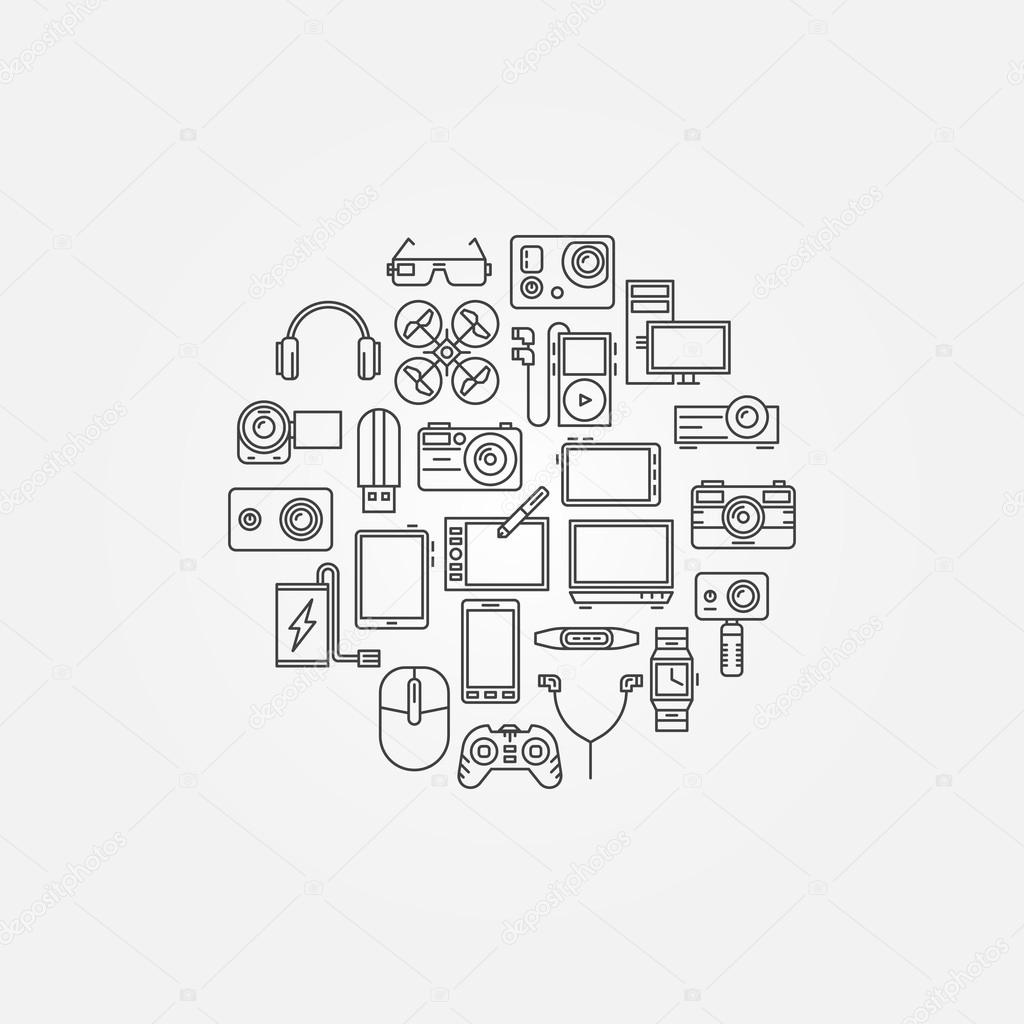 Gadgets vector illustraion