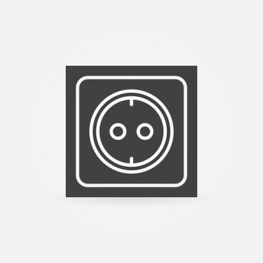 Elektrik prizine simgesini veya logosu