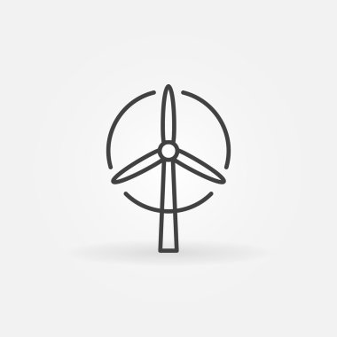 Rüzgar Türbini logo veya simgesi