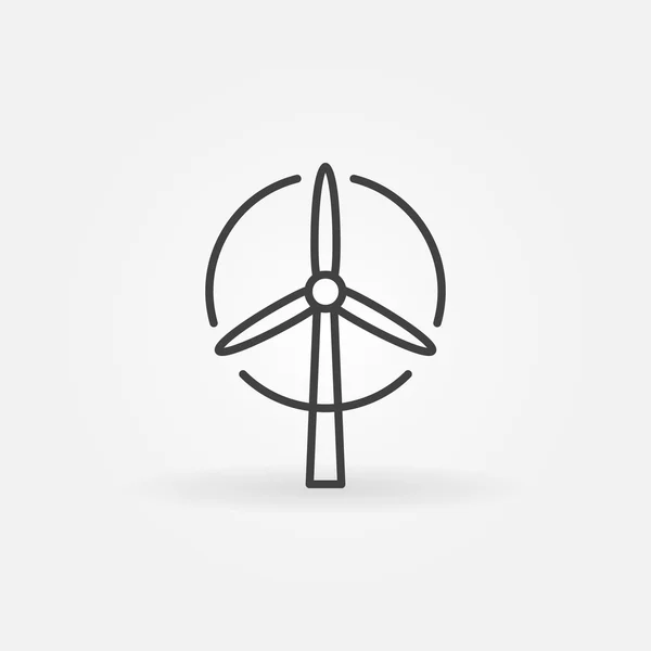 Wind turbine logo of pictogram — Stockvector