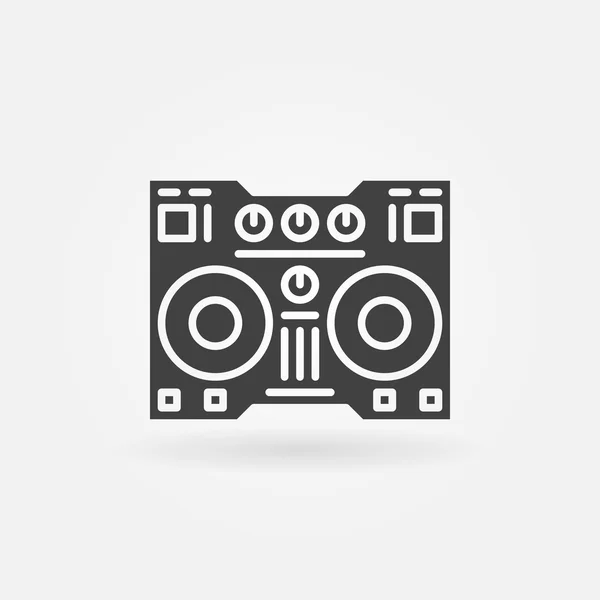 Digital DJ controller icon — Stock Vector
