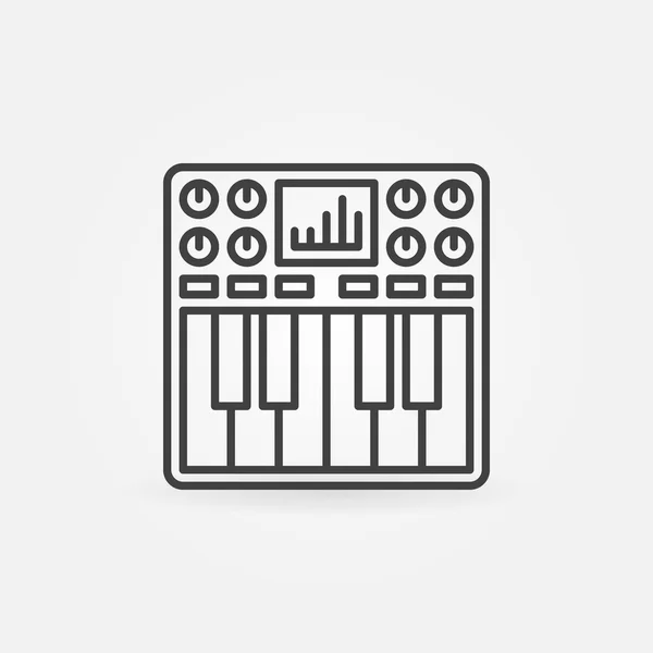 Synthesizer-Symbol oder Symbol — Stockvektor