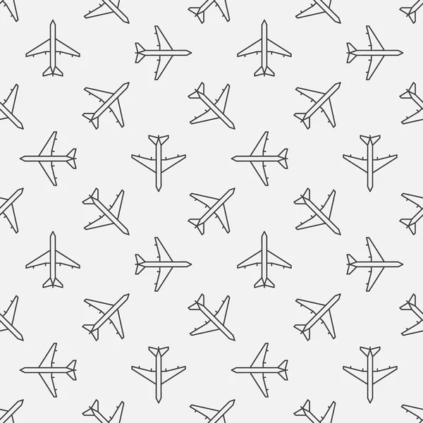비행기 원활한 패턴 — 스톡 벡터