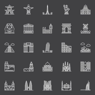 Anıtlar Icons set