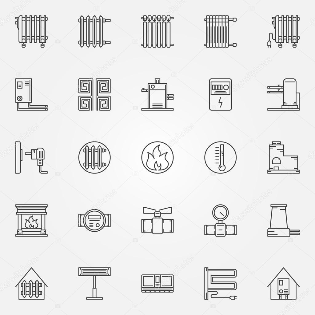 Vektorgrafiken Heizkorper Symbol Vektorbilder Heizkorper Symbol Depositphotos