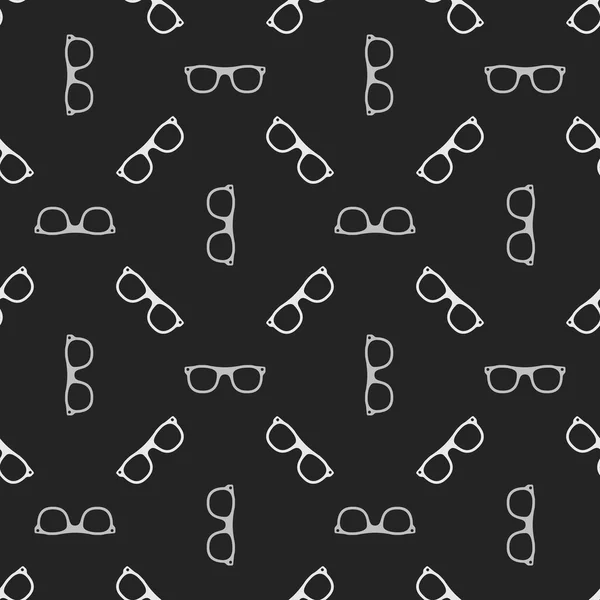 Dark eyeglasses pattern — Stock Vector