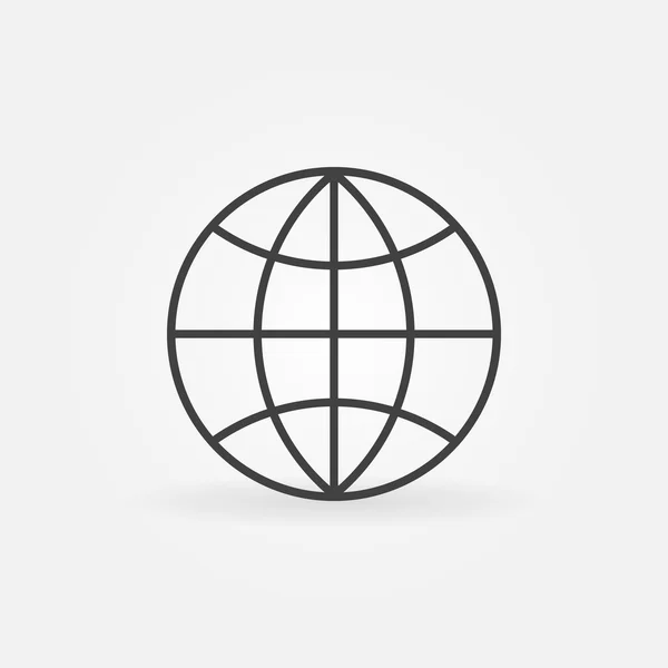 Earth Globe-Ikone — Stockvektor