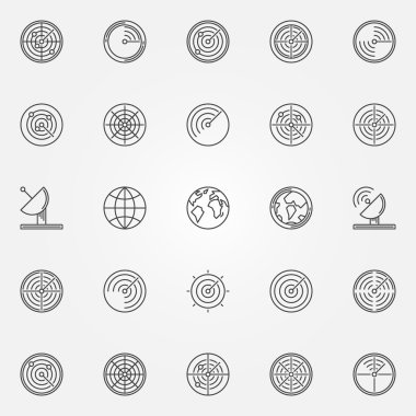 Radar Icons set