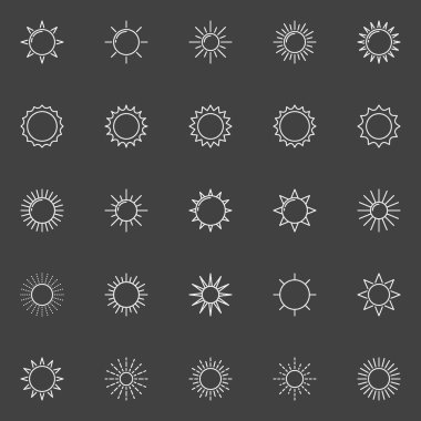 Anahat güneş simgeler