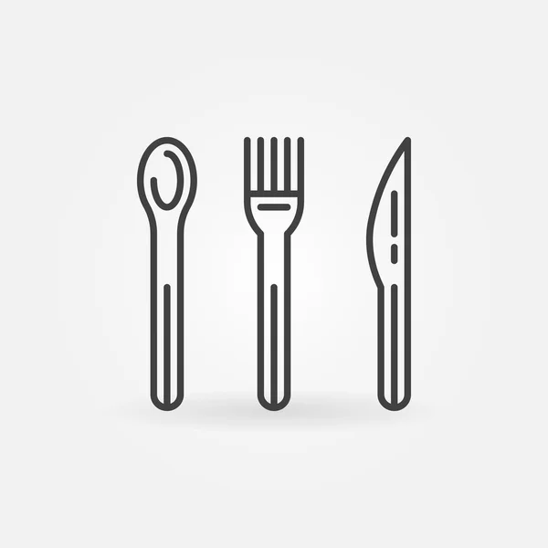 Ligne alimentaire icône vectorielle — Image vectorielle