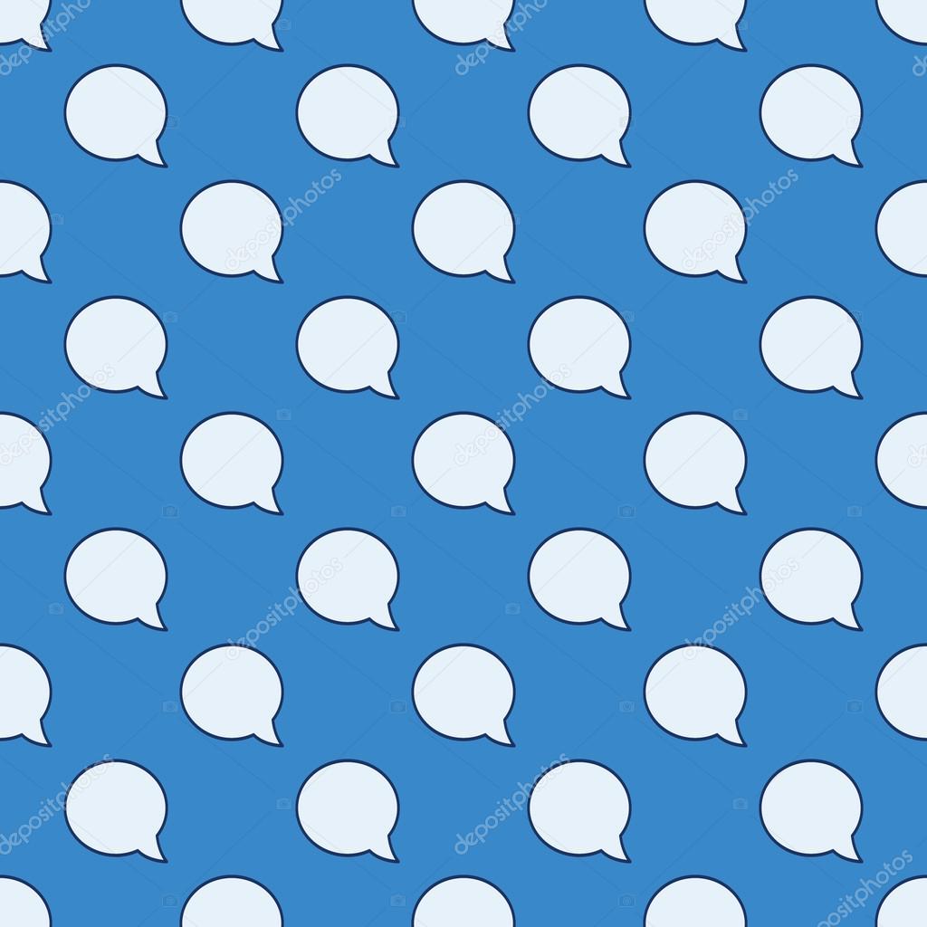 Chat bubble seamless pattern
