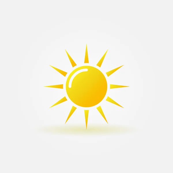 Иконка солнца или логотип — стоковый вектор