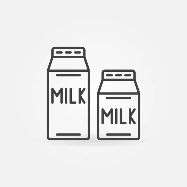 牛奶细线图标 — 图库矢量图片