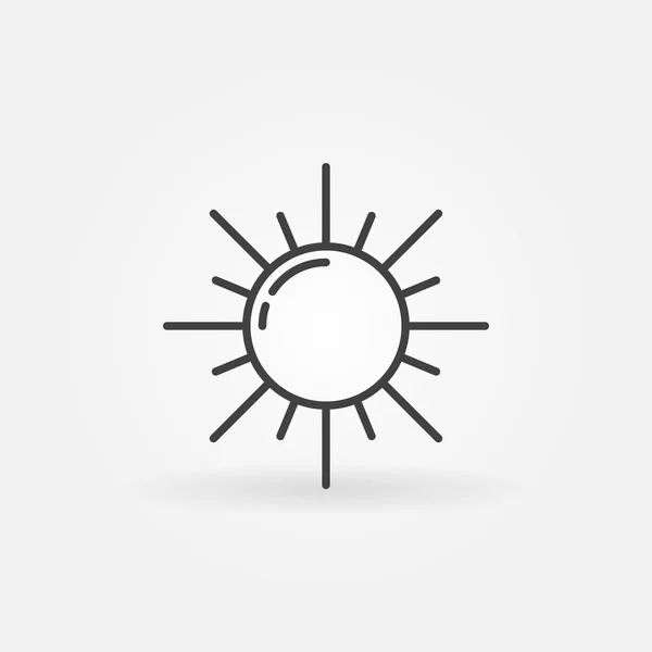 Anahat güneş simgesi — Stok Vektör