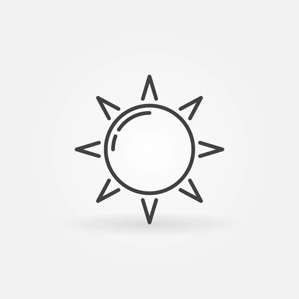 Ikona Sluneční linie — Stockový vektor