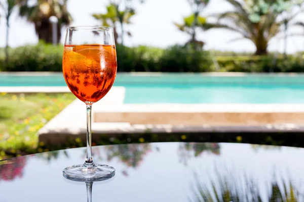 Glas av aperol spritz — Stockfoto