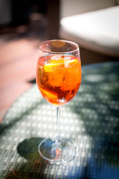 Vidro de aperol spritz — Fotografia de Stock