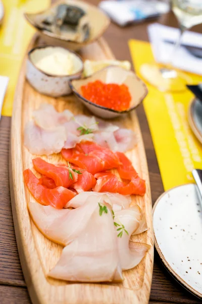 Selection of sea fish in the restaurant — Stock Photo, Image