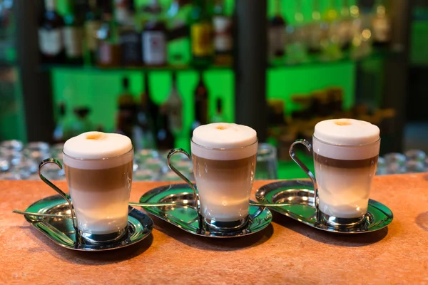 Üç kahve fincan — Stok fotoğraf