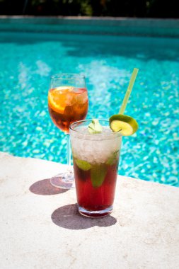 Aperol Spritz ve Mojito Royal kokteyl bardak