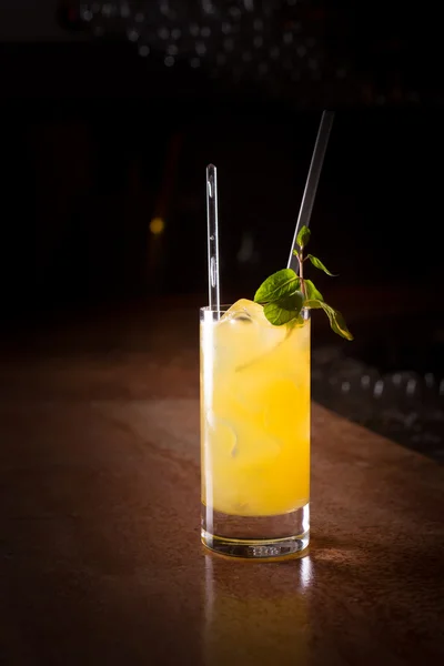 Schraubenzieher-Cocktail mit frischer Minze — Stockfoto