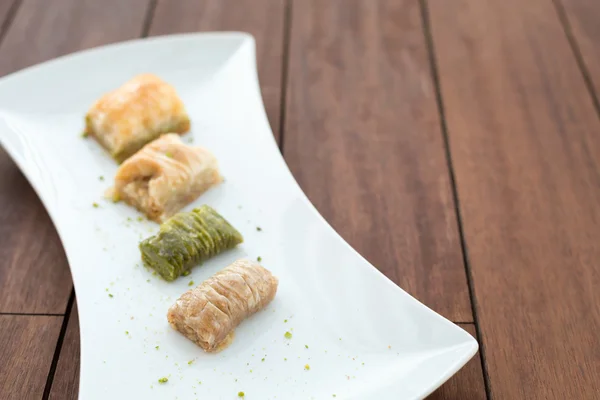 Variety of turkish baklava