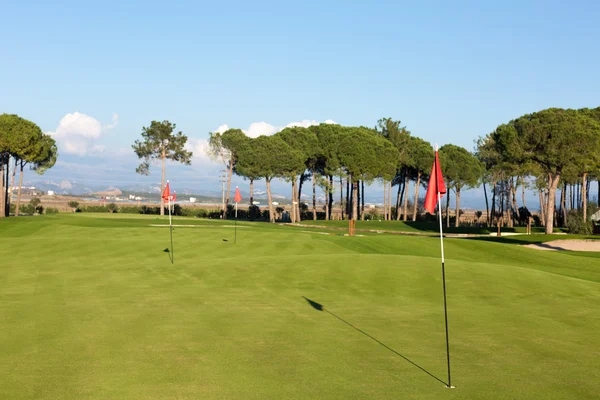 Champ d'entraînement sur un terrain de golf — Photo