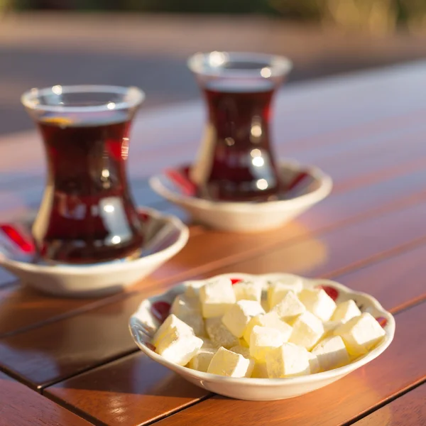 Konzept der türkischen Teezubehör — Stockfoto