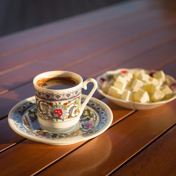 Concetto di accessori per caffè turco — Foto Stock