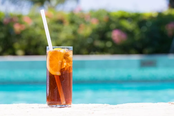 Cocktail di vetro di Cuba Libre — Foto Stock