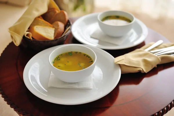 Soup with meatballs — Stock Photo, Image